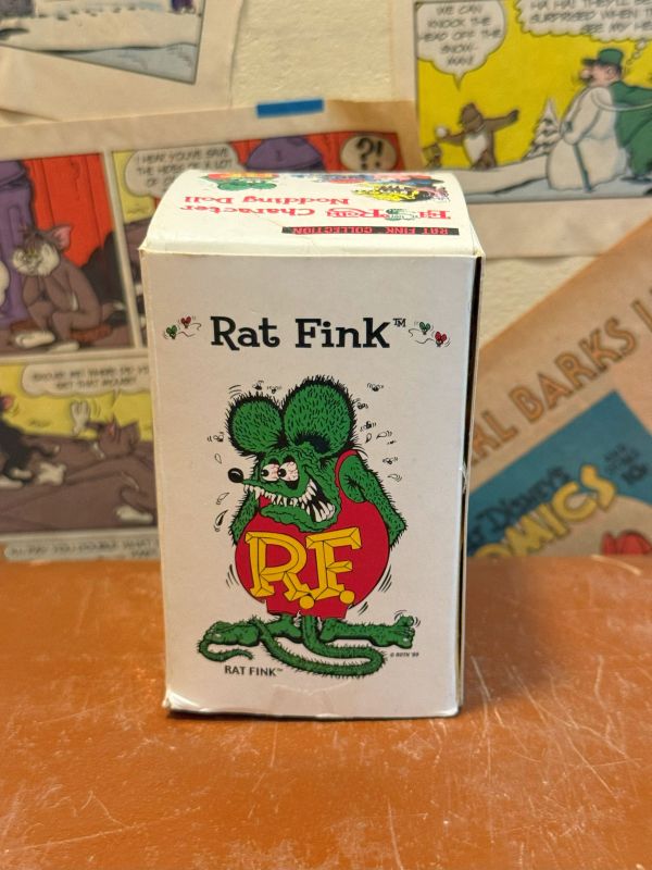 2008年 Rat Fink Junk Yard Kid Nodding Doll 醜怪獸(小) 