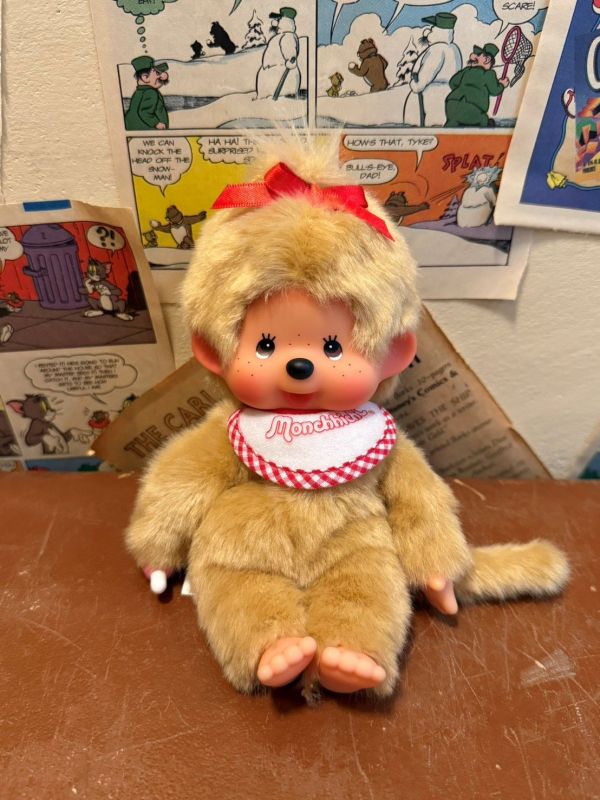 Monchhichi モンチッチ 金毛 娃娃 