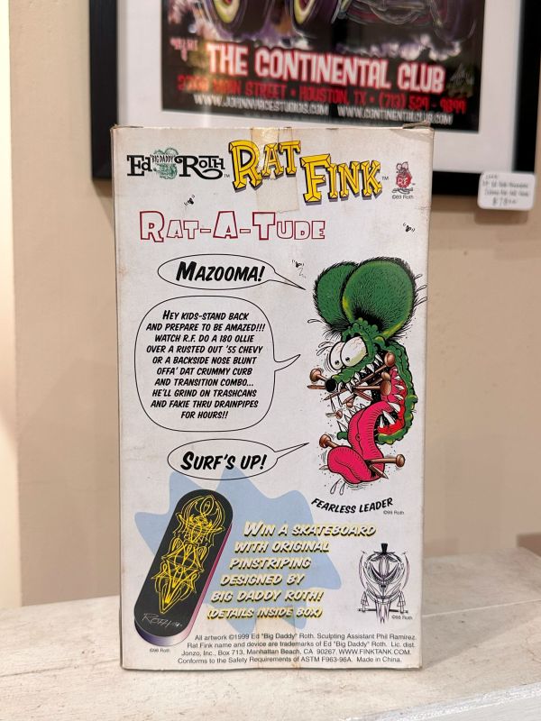 1999年 RAT FINK 芬克鼠MOONEYES可動滑板 