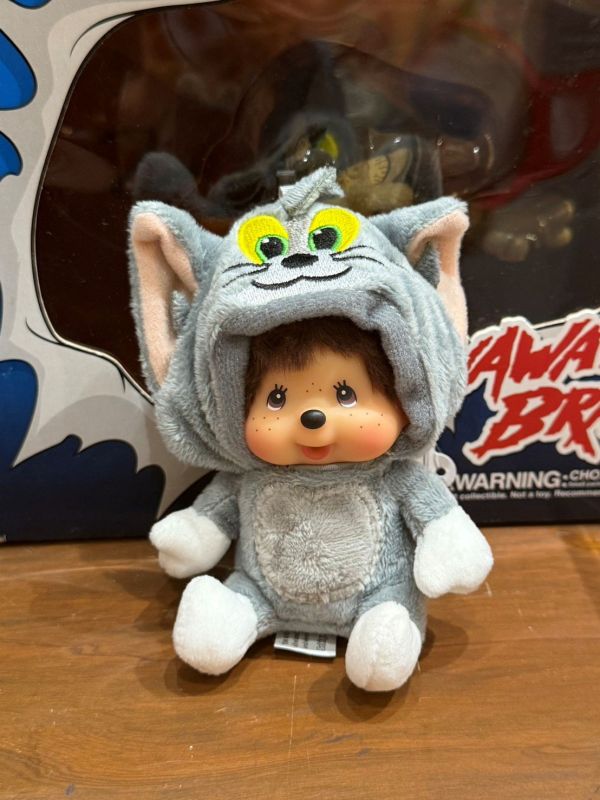 日本 正版 Monchhichi 夢奇奇湯姆貓 吊飾鑰匙圈 