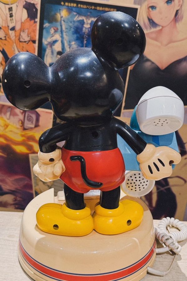日本早期 DISNEY Mickey 老米奇 神田通信行 輪盤電話 