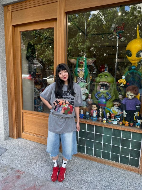 童年卡通系列 膽小狗英雄驚嚇款水洗T-shirts 