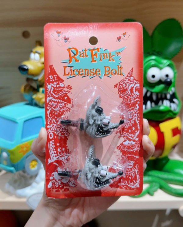 正版授權  RatFink  經典 車牌螺絲 車牌鎖 車牌造型 