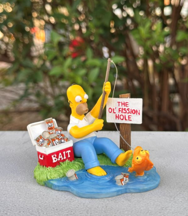 2002年 The Simpson 辛普森家庭 核分裂 荷馬 釣魚 小雕像 