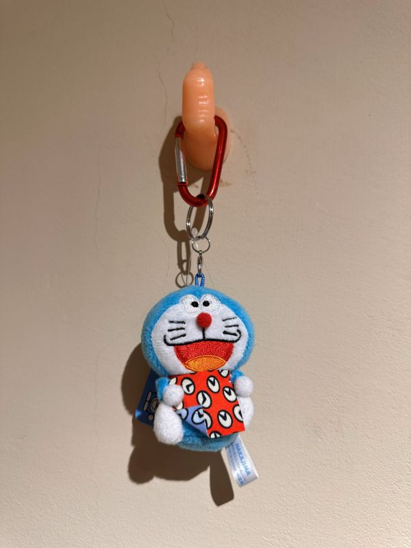 日本正版 哆啦A夢 時間披風 吊飾鑰匙圈 