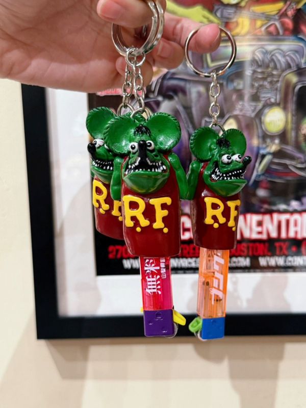 RAT FINK 老鼠芬克 RF鑰匙圈 打火機套 深綠/淺綠/紅/橘 