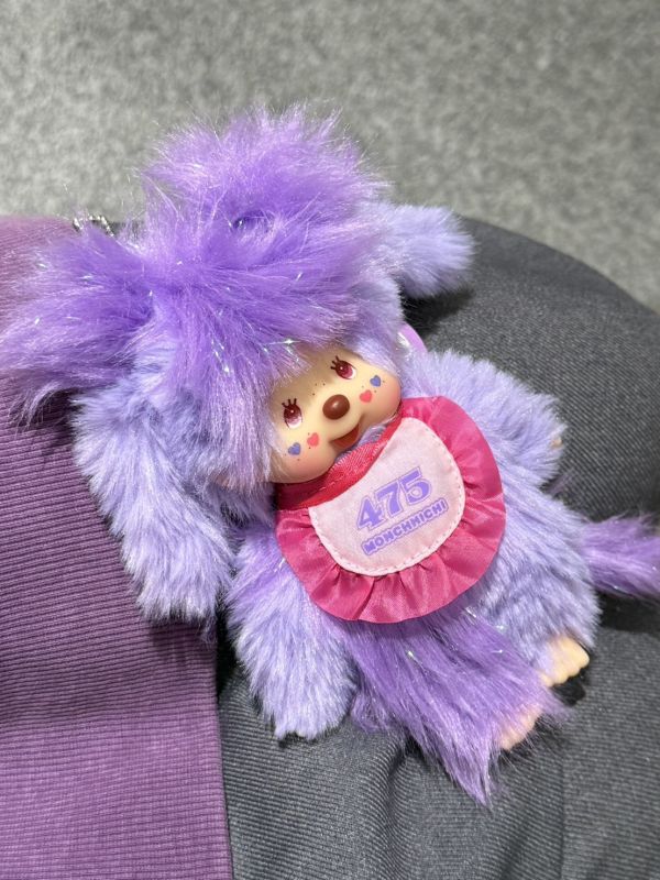 日本 正版 Monchhichi x KOL Shinako 475夢奇奇 飾鑰匙圈 