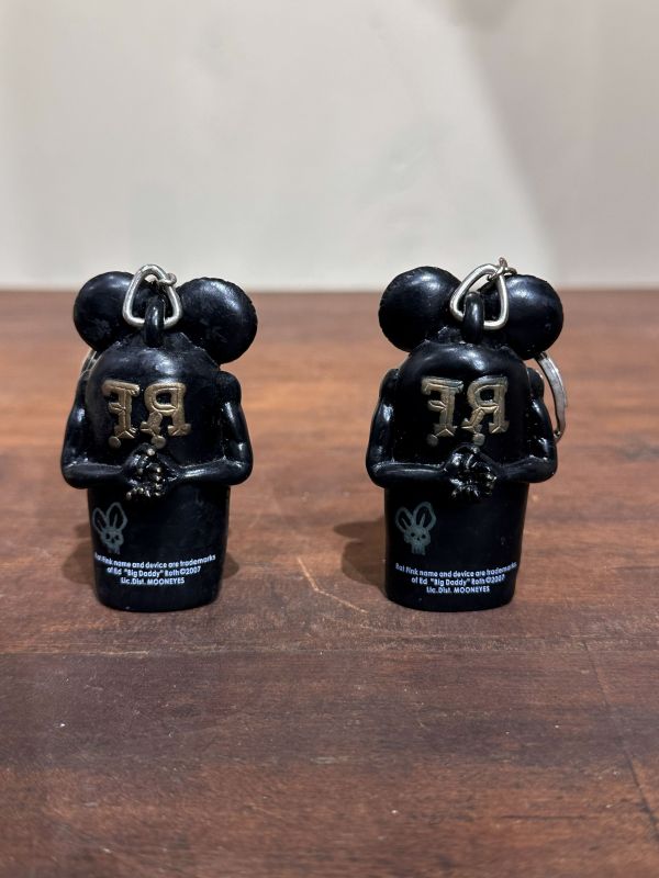 2007 RAT FINK 老鼠芬克 RF鑰匙圈 黑金骷髏蠅 打火機套 