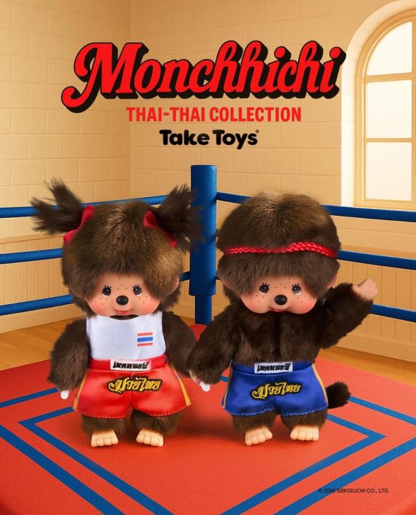 泰國限定 正版 Monchhichi มวยไทย Muay Thai 泰拳夢奇奇 