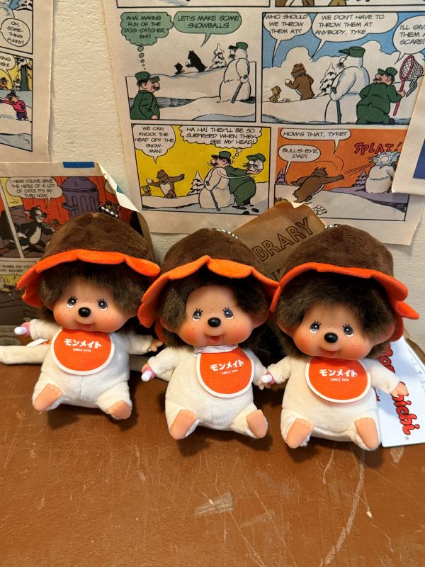 日本限定   正版 Monchhichi x モンメイト 花朵夢奇奇 吊飾鑰匙圈 
