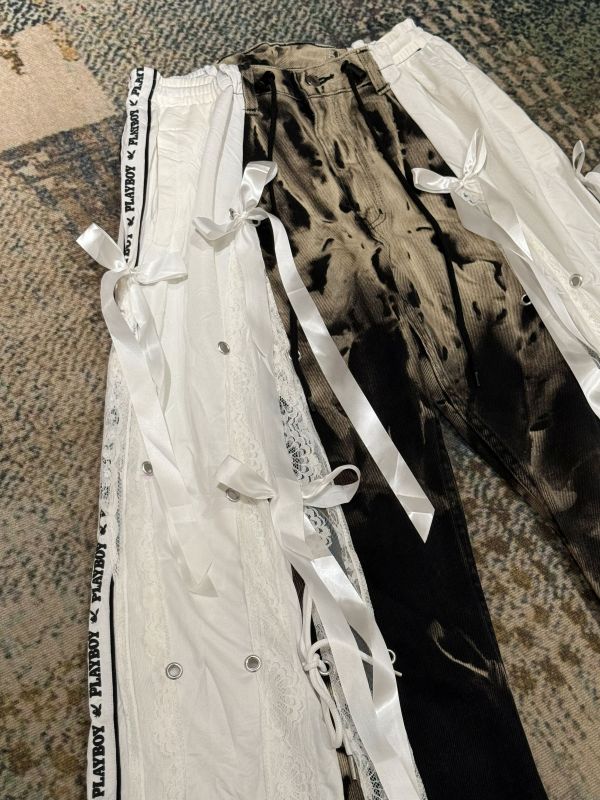 Remake 美式蕾絲拼接褲 