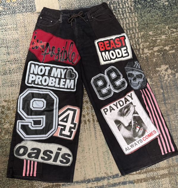 Remake 嘻哈牛仔貼布褲 