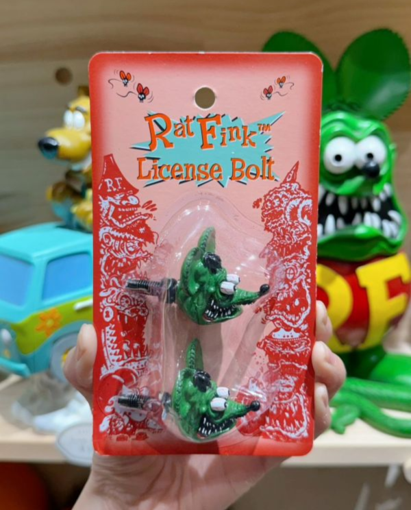 正版授權  RatFink  經典 車牌螺絲 車牌鎖 車牌造型 