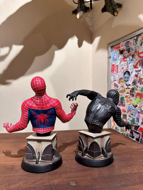 2007年Sideshow漫威蜘蛛人3珍藏版人偶紅黑套裝 日本限定 