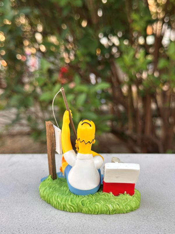 2002年 The Simpson 辛普森家庭 核分裂 荷馬 釣魚 小雕像 