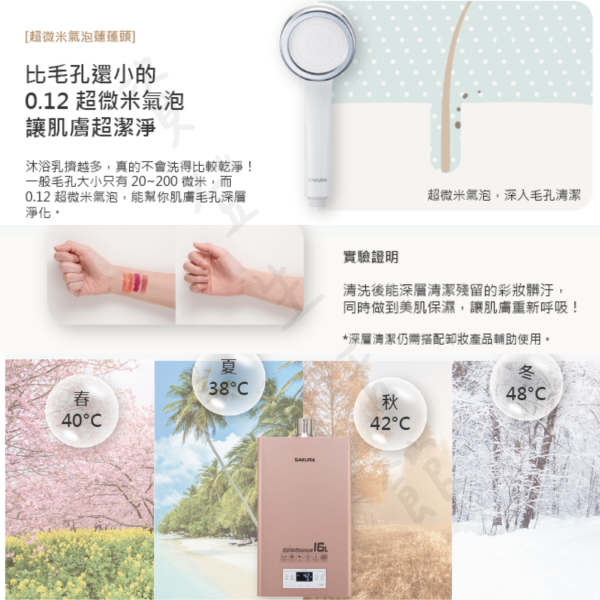櫻花 DH1683美膚沐浴熱水器 16公升 強制排氣 