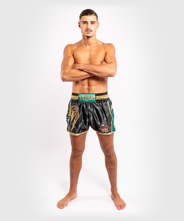 【TMMA】VENUM x WBC 限量聯名款 泰拳褲 - 黑/綠 - EU-04175-102 #泰褲 #道褲 #格鬥裝備 #TMMA #台北格鬥運動館 #格鬥用品 #拳擊 #拳擊有氧 #踢拳 #踢拳擊 #泰拳 #散打 #MMA #格鬥 #格鬥周邊 #泰拳褲 #格鬥褲 #運動褲 #格鬥短褲 #短褲  #VENUM