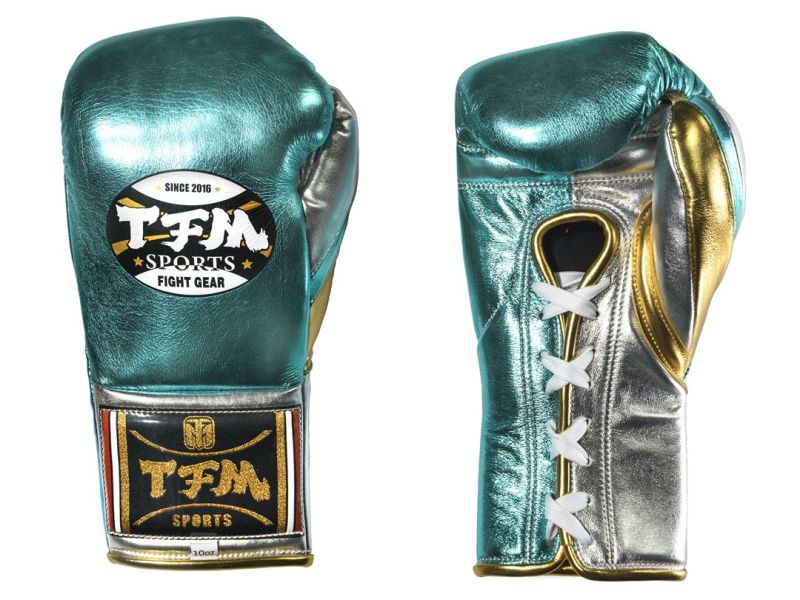 【TMMA】TFM RL5系列 真皮 綁繩式 訓練 拳擊 拳套 10oz- 藍/金/銀 - RL5 #拳套 #拳擊手套 #格鬥裝備 #格鬥用品 #拳擊 #拳擊有氧 #踢拳 #踢拳擊 #泰拳 #散打 #MMA #格鬥 #沙包拳套 #沙包 #練習拳套 #練習拳套 #手綁帶
