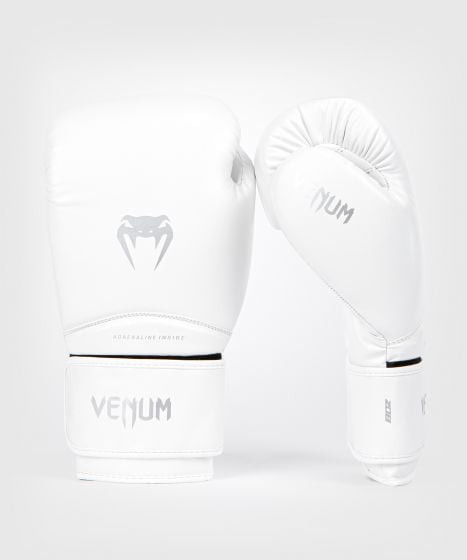 【TMMA】Venum 競爭者 1.5 兒童入門合成皮拳套 拳擊 泰拳 踢拳 - 白/銀  - 5393-224 