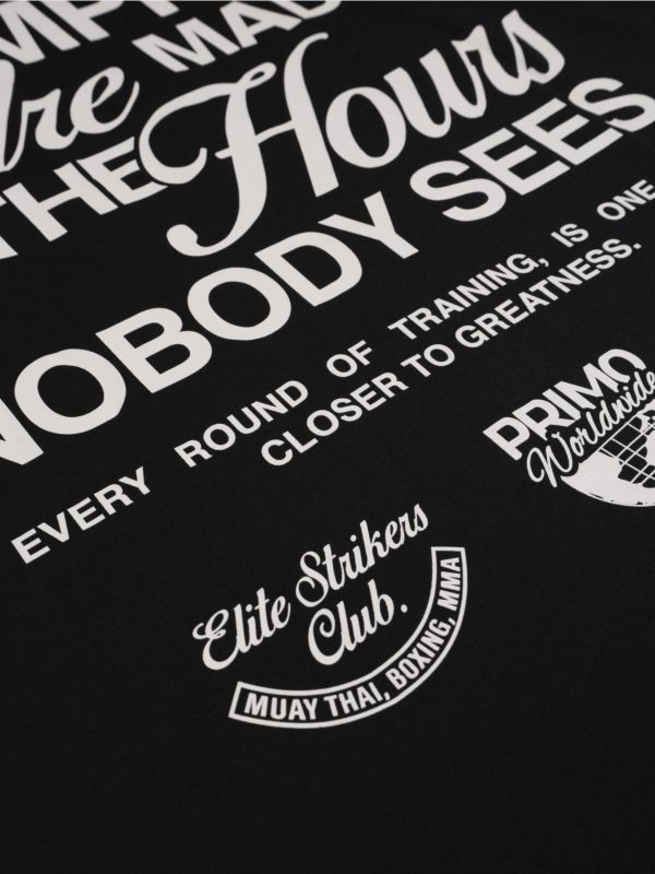 【TMMA】PRIMO True Champions 棉質短袖T恤 - 黑- PRIMO-TS-TC 手綁帶   #格鬥裝備 #格鬥用品 #TMMA #台北格鬥運動館 #拳擊 #拳擊有氧 #踢拳 #踢拳擊 #泰拳 #散打 #MMA #格鬥 #手綁帶 #快速手綁帶 #PRIMO