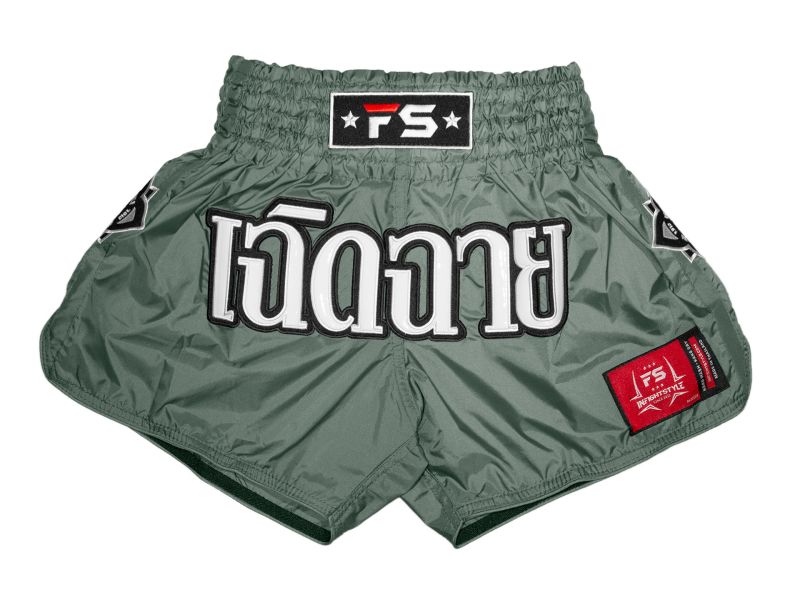 【TMMA 】InFightStyle Nylon Lotus系列 泰拳褲 - 灰綠 - IFS-NLR-GREY #泰褲 #道褲 #格鬥裝備 #TMMA #台北格鬥運動館 #格鬥用品 #拳擊 #拳擊有氧 #踢拳 #踢拳擊 #泰拳 #散打 #MMA #格鬥 #格鬥周邊 #泰拳褲 #格鬥褲 #運動褲 #格鬥短褲 #短褲  #INFIGHTSTYLE