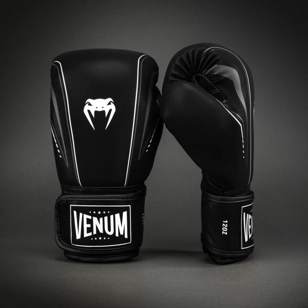 【TMMA】VENUM Streamline 拳套 拳擊 泰拳 MMA  - 黑/白 - 06304-108 #拳套 #拳擊手套 #格鬥裝備 #格鬥用品 #拳擊 #拳擊有氧 #踢拳 #踢拳擊 #泰拳 #散打 #MMA #格鬥 #沙包拳套 #沙包 #練習拳套 #練習拳套 #手綁帶