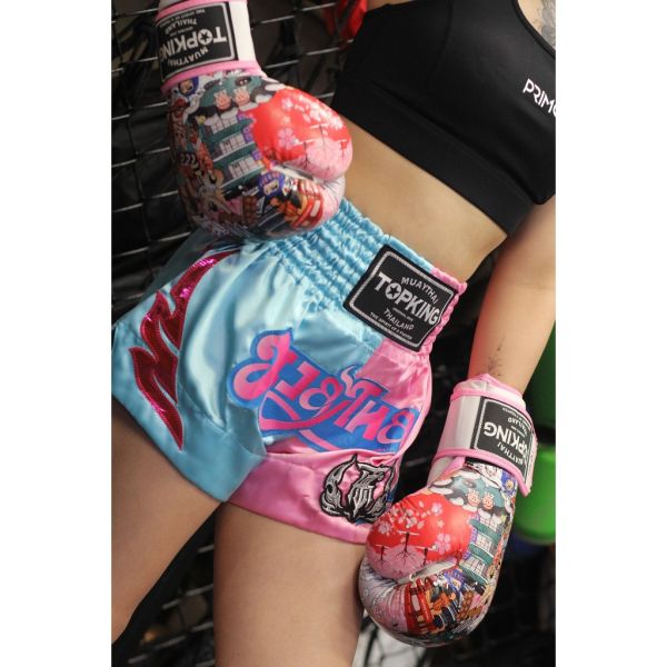 【TMMA】TOP KING 專業泰拳褲 泰式翻玩款 - TKTBS-250 TK TP LB/PINK #泰褲 #道褲 #格鬥裝備 #TMMA #台北格鬥運動館 #格鬥用品 #拳擊 #拳擊有氧 #踢拳 #踢拳擊 #泰拳 #散打 #MMA #格鬥 #格鬥周邊 #泰拳褲 #格鬥褲 #運動褲 #格鬥短褲 #短褲  #TOP KING