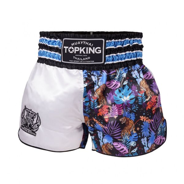 【TMMA】TOP KING 叢林野虎款 泰拳 散打 格鬥 短褲 泰拳褲 - 白-TKTBS-238 #泰褲 #道褲 #格鬥裝備 #TMMA #台北格鬥運動館 #格鬥用品 #拳擊 #拳擊有氧 #踢拳 #踢拳擊 #泰拳 #散打 #MMA #格鬥 #格鬥周邊 #泰拳褲 #格鬥褲 #運動褲 #格鬥短褲 #短褲  #TOP KING