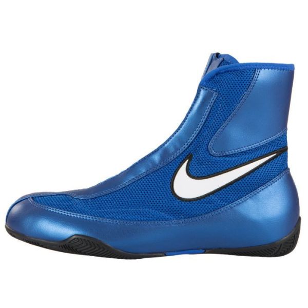 【TMMA】NIKE MACHOMAI系列 1代 中筒拳擊鞋 - 藍底白勾 - 333580-411 #拳擊鞋 #格鬥裝備 #TMMA #台北格鬥運動館 #格鬥用品 #拳擊 #拳擊有氧 #踢拳 #踢拳擊 #泰拳 #散打 #MMA #格鬥 #比賽拳擊鞋 #入門拳擊鞋 #初階拳擊鞋 #NIKE