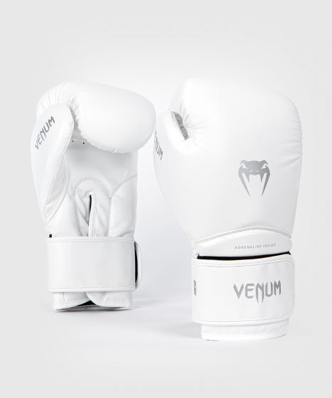 【TMMA】Venum 競爭者 1.5 兒童入門合成皮拳套 拳擊 泰拳 踢拳 - 白/銀  - 5393-224 