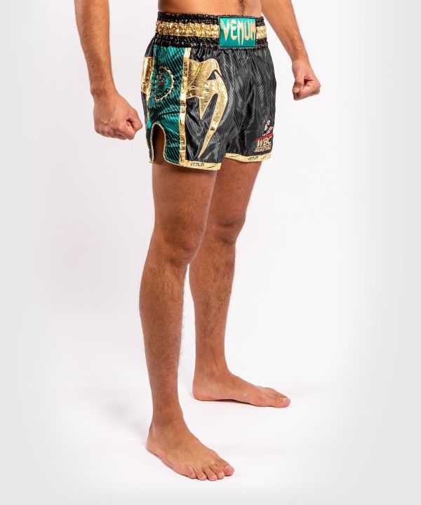 【TMMA】VENUM x WBC 限量聯名款 泰拳褲 - 黑/綠 - EU-04175-102 #泰褲 #道褲 #格鬥裝備 #TMMA #台北格鬥運動館 #格鬥用品 #拳擊 #拳擊有氧 #踢拳 #踢拳擊 #泰拳 #散打 #MMA #格鬥 #格鬥周邊 #泰拳褲 #格鬥褲 #運動褲 #格鬥短褲 #短褲  #VENUM