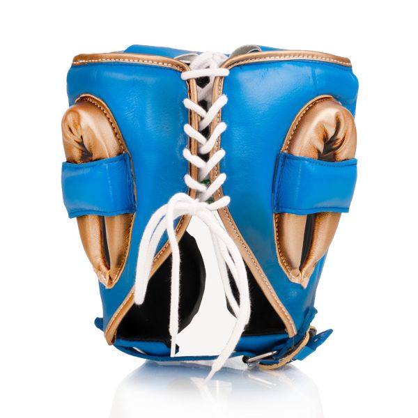 【TMMA】FLY Knight X 系列 合成皮 拳擊 泰拳 ＭＭＡ 基礎型 頭盔- 藍/金 - KNTBGM #訓練頭盔 #訓練頭套 #格鬥裝備 #TMMA #台北格鬥運動館 #格鬥用品 #拳擊 #拳擊有氧 #踢拳 #踢拳擊 #泰拳 #散打 #MMA #格鬥 #初階訓練頭盔 #初階訓練頭套 #入門訓練頭盔 #入門訓練頭套 #比賽頭盔 #比賽頭套 #FLY