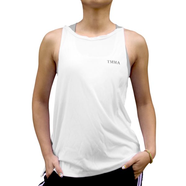 【TMMA】TMMA限定 百搭削肩運動背心 - 白 - TMMA-003 #格鬥服飾 #格鬥裝備 #TMMA #台北格鬥運動館 #格鬥用品 #拳擊 #拳擊有氧 #踢拳 #踢拳擊 #泰拳 #散打 #MMA #格鬥 #格鬥周邊 #排汗衣 #機能衣 #休閒服 #帽T #T恤 #運動服 #運動背心 #運動外套 #風衣 #防風外套 #運動內衣 #TMMA