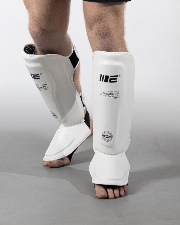 【TMMA】ENGAGE WIP系列 護腳脛 - 白 - WIP-SHI-WHT #護腳脛 #腳脛 #棉織腳脛 #棉織護腳脛 #格鬥裝備 #TMMA #台北格鬥運動館 #格鬥用品 #拳擊 #拳擊有氧 #踢拳 #踢拳擊 #泰拳 #散打 #MMA #格鬥 #比賽護腳脛 #比賽腳脛 #比賽棉織腳脛 #入門腳脛 #入門護腳脛 #初階護腳脛 #初階腳脛 #ENGAGE