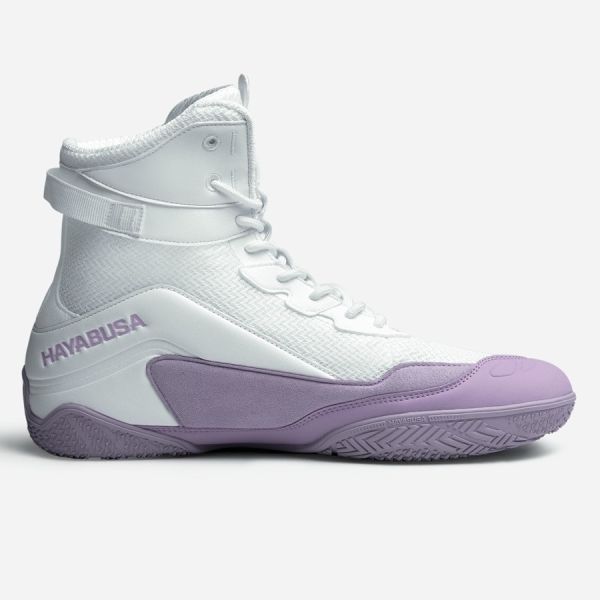 【TMMA】HAYABUSA Talon系列 輕量 中筒 合成皮 網布 拳擊鞋-白/紫-TBS #拳擊鞋 #格鬥裝備 #TMMA #台北格鬥運動館 #格鬥用品 #拳擊 #拳擊有氧 #踢拳 #踢拳擊 #泰拳 #散打 #MMA #格鬥 #比賽拳擊鞋 #入門拳擊鞋 #初階拳擊鞋 #HAYABUSA