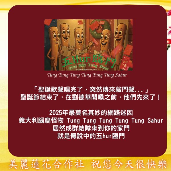 【換季出清】 五hur臨門帽踢 帽踢,酒紅色,保暖,迷因,義大利,tung,sahur,新年,穿新衣,美蓮社,美麗蓮花,親愛的朋友