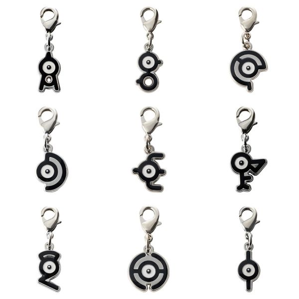 全國圖鑑 未知圖騰 ABC DEF GHI 金屬吊飾 寶可夢中心限定 