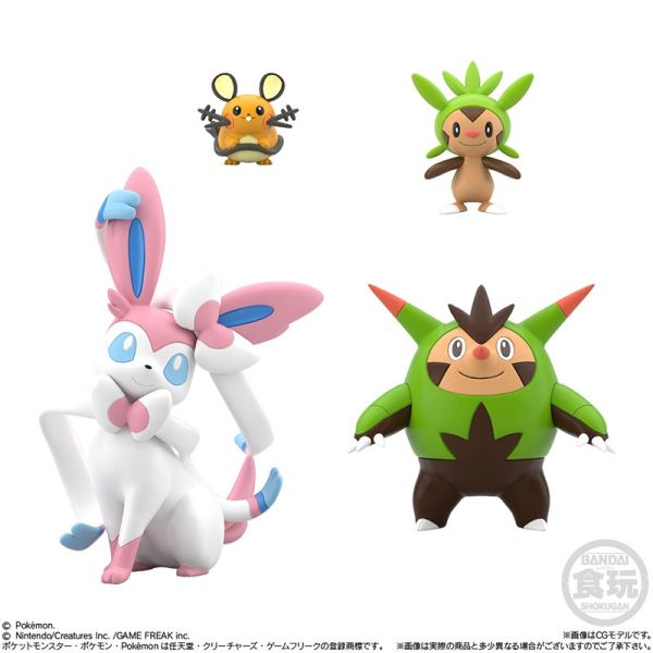 SCALE WORLD 卡洛斯地區 甲賀忍蛙 長尾火狐 哈力栗 莎莉娜 仙子伊布 寶可夢 盒玩 