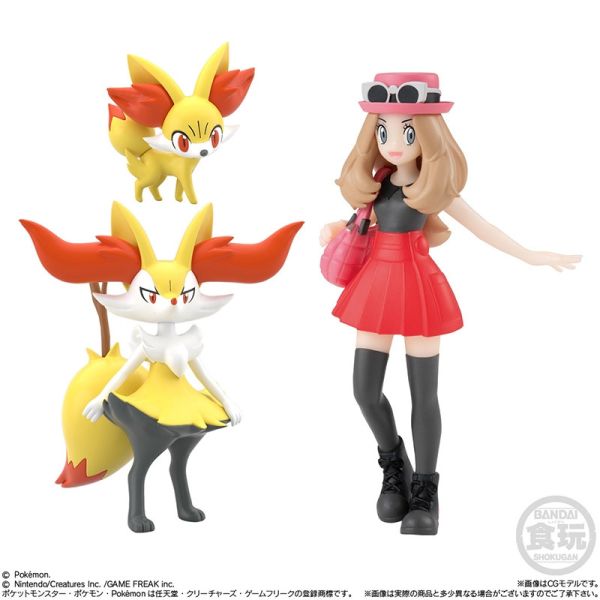 SCALE WORLD 卡洛斯地區 甲賀忍蛙 長尾火狐 哈力栗 莎莉娜 仙子伊布 寶可夢 盒玩 