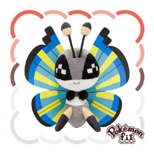 現貨 彩粉蝶 布偶 娃娃 Pokémon fit ビビヨン 寶可夢中心限定 
