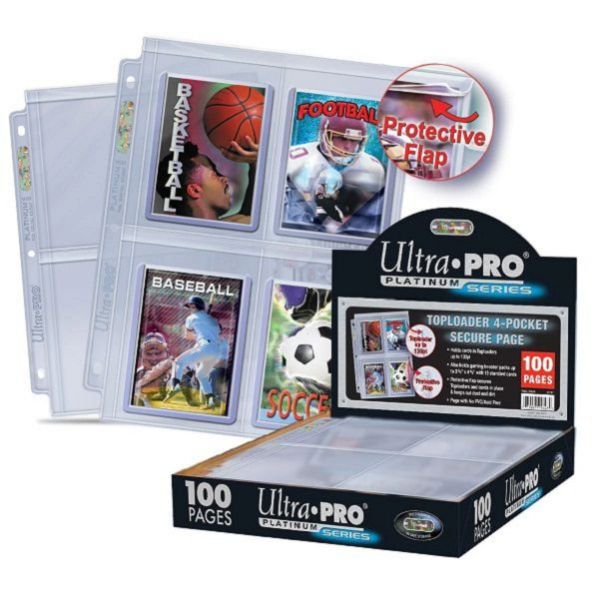 現貨 四格 活頁 軟卡夾 卡冊內頁 適用 三孔夾 Ultra PRO 
