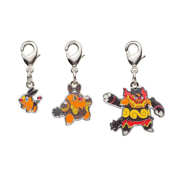 全國圖鑑 Gen5 藤藤蛇 暖暖豬 水水獺 小約克 扒手貓 金屬吊飾 寶可夢中心限定 