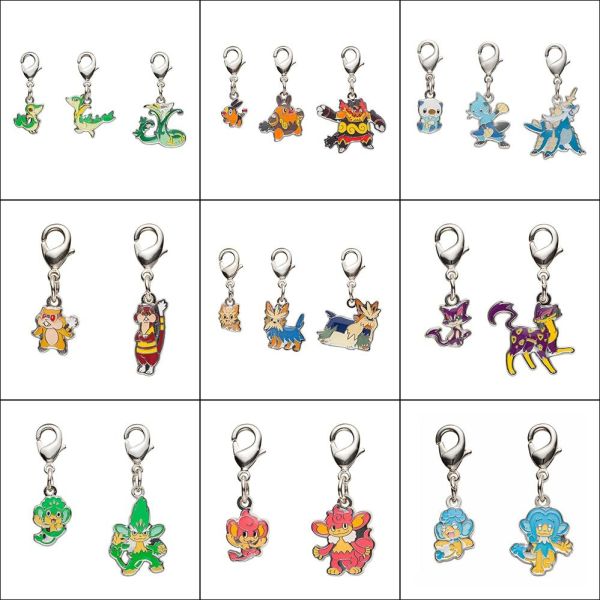 全國圖鑑 Gen5 藤藤蛇 暖暖豬 水水獺 小約克 扒手貓 金屬吊飾 寶可夢中心限定 
