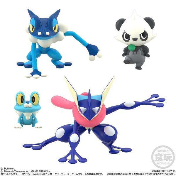 SCALE WORLD 卡洛斯地區 甲賀忍蛙 長尾火狐 哈力栗 莎莉娜 仙子伊布 寶可夢 盒玩 