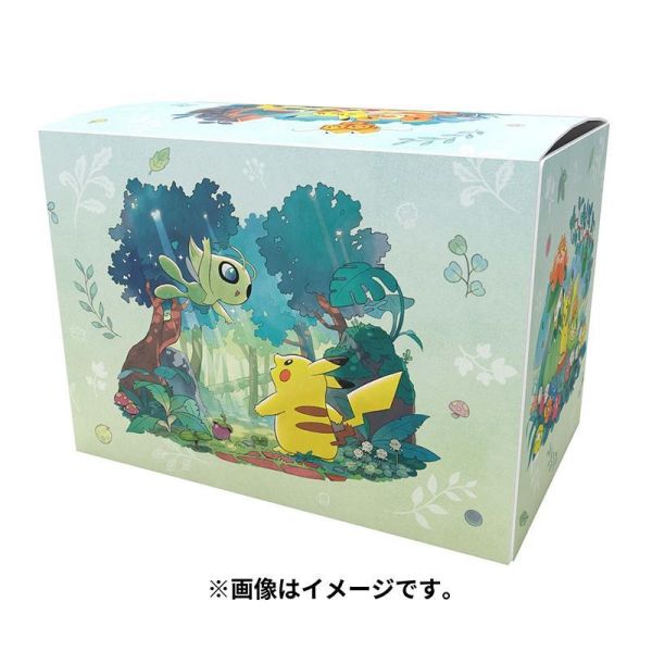 森林的禮物 皮卡丘 時拉比 炎兔兒 卡套 卡盒 寶可夢中心限定 