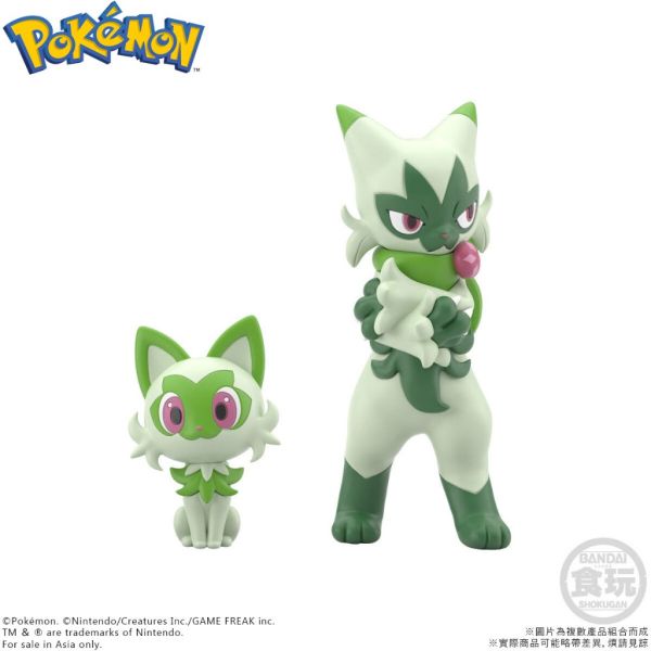 SCALE WORLD 帕底亞地區 新葉喵 呆火鱷 潤水鴨 寶可夢 盒玩 萬代 公仔 