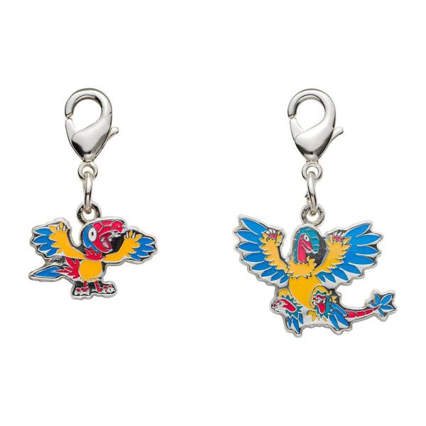 全國圖鑑 岩殿居蟹 始祖小鳥 破破袋 索羅亞克 金屬吊飾 寶可夢中心限定 