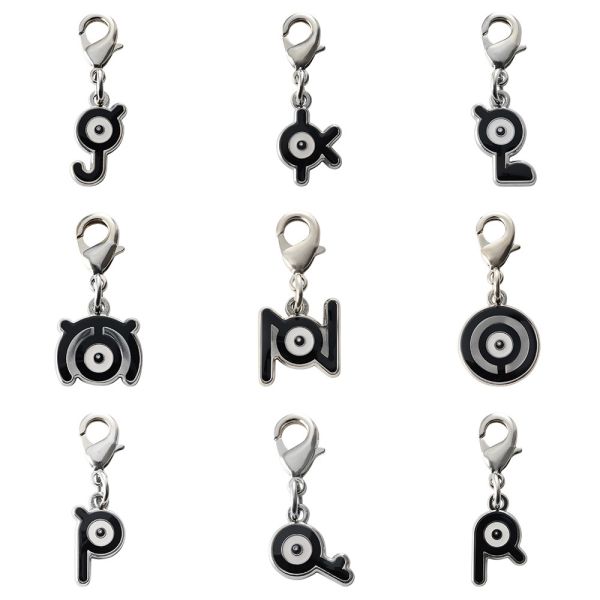 全國圖鑑 未知圖騰 JKL MNO PQR 金屬吊飾 寶可夢中心限定 