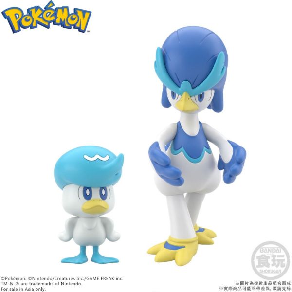 SCALE WORLD 帕底亞地區 新葉喵 呆火鱷 潤水鴨 寶可夢 盒玩 萬代 公仔 