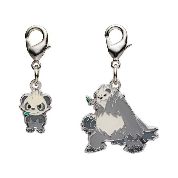 全國圖鑑 Gen6 頑皮熊貓 妙喵 堅盾劍怪 烏賊王 毒藻龍 金屬吊飾 寶可夢中心限定 